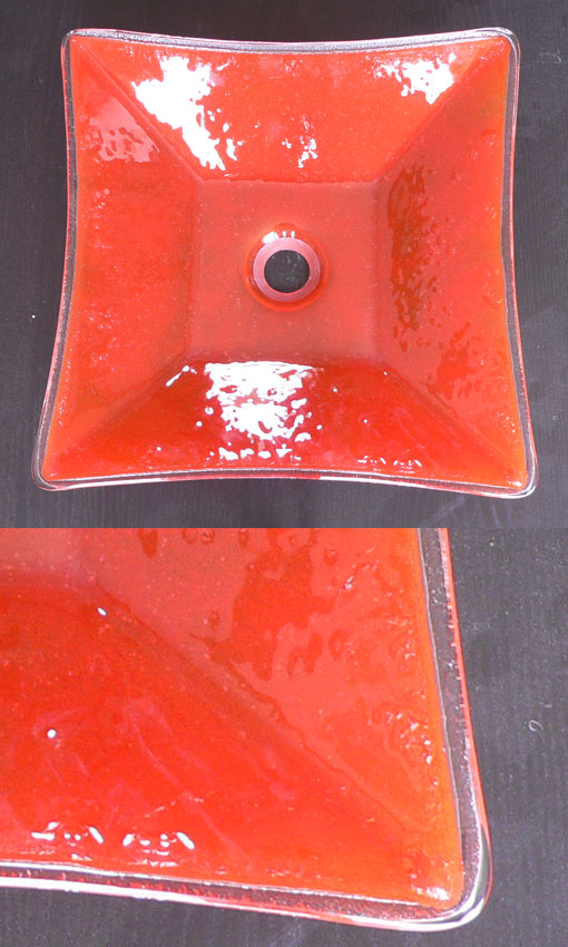 Stunning Handmade Fusion Glass Basin