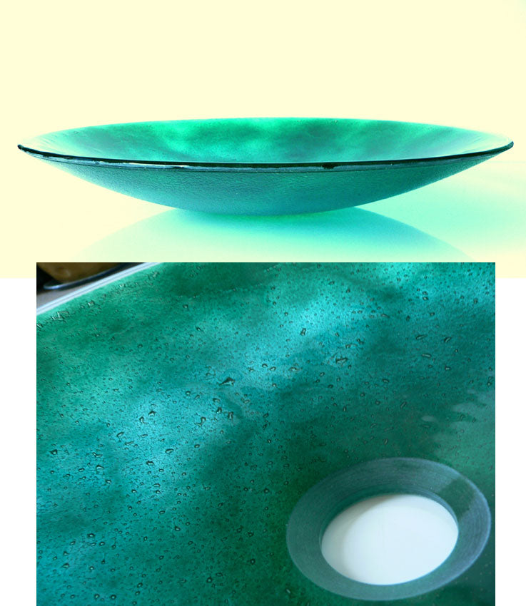 Stunning Handmade Fusion Glass Basin
