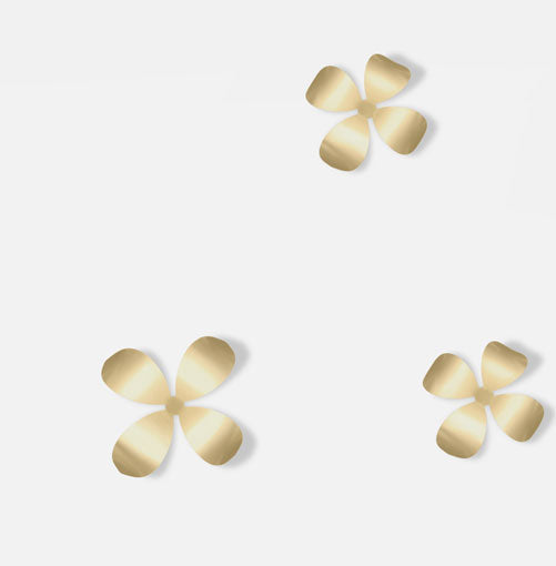 Umbra Flowery Wall Display In Brass