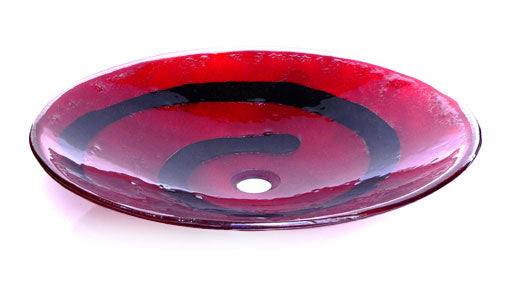 Stunning Handmade Fusion Glass Basin