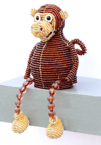 Handmade Beadworkx Monkey Beadie Buddie