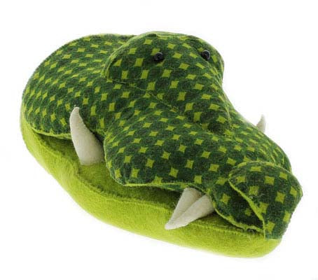 Mean Green Crocodile Head Wall Mount
