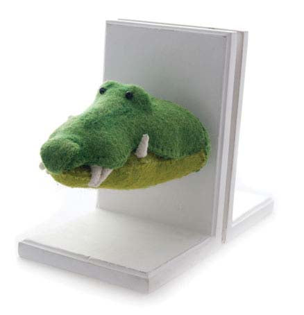 Crocodile Head Bookend