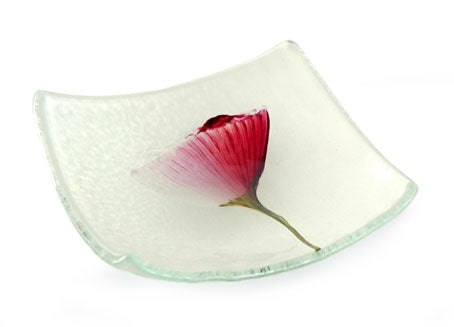 Handpainted Purple Flower Small Dish