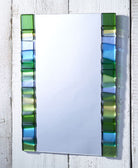 Spring Panels Fused Glass Mirror