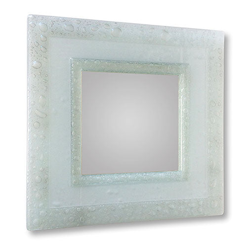 Funky Fused Bubbles Glass Mirror