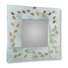Funky Fused Leaf Vine Glass Mirror