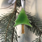 Winter Christmas Tree Fused Glass Decoration