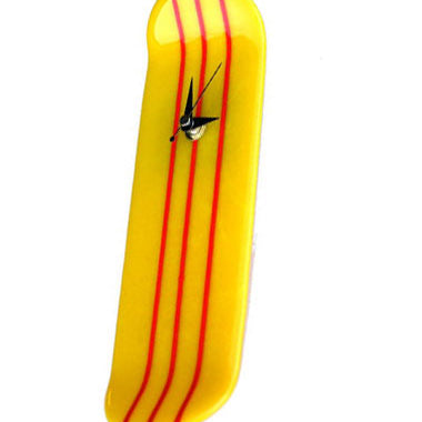 Funky Skateboard Glass Wall Clock