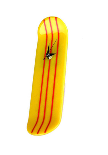 Funky Skateboard Glass Wall Clock