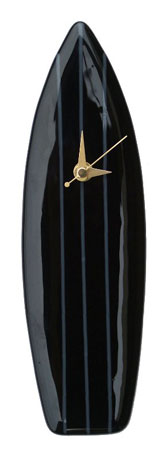 Funky Surfboard Glass Wall Clock