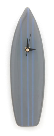 Funky Surfboard Glass Wall Clock