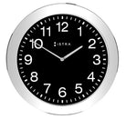 Black Stainless Steel Analog Clock