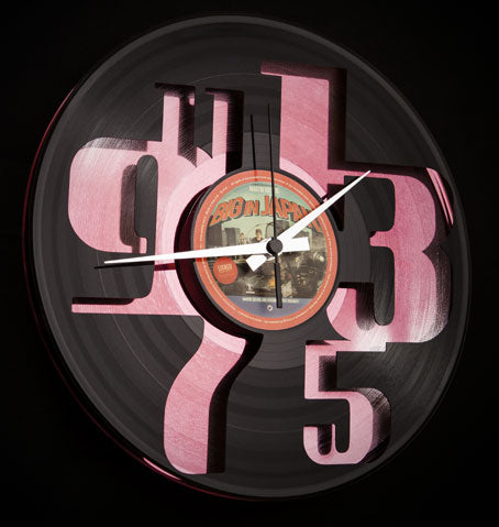 The Dispari Record Clock On Pink Record