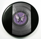 Rings Of Saturn Record Clock In Silver