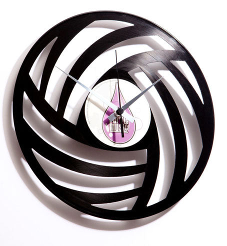 Pure Wool Record Clock