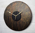 Textures Of The Earth Round Slate Clock