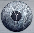 Blue Night Sky Round Slate Clock