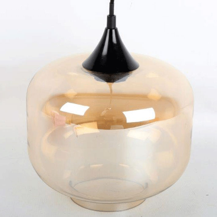 Retro Amber Ceiling Light