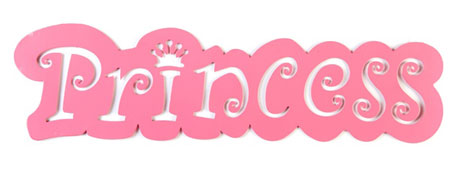 Contemporary Silhouette Princess Metal Wall Art