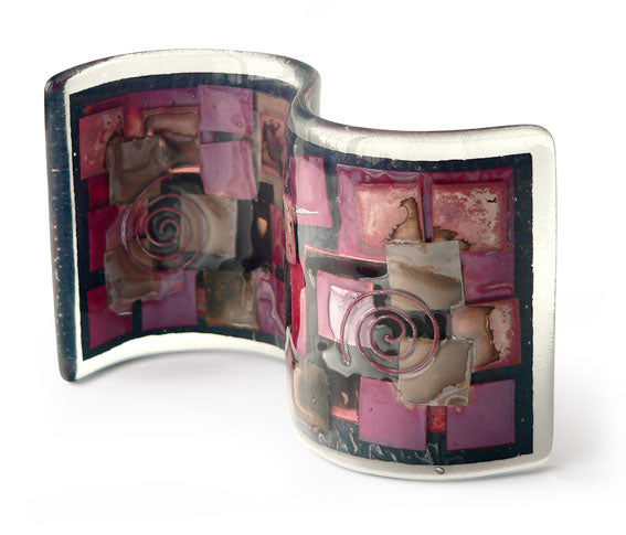 All Squares Handmade Glass Wave