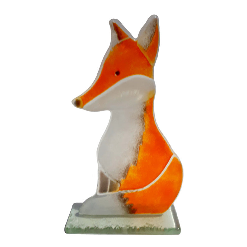 Freddie The Fox Hand Made Glass Ornament