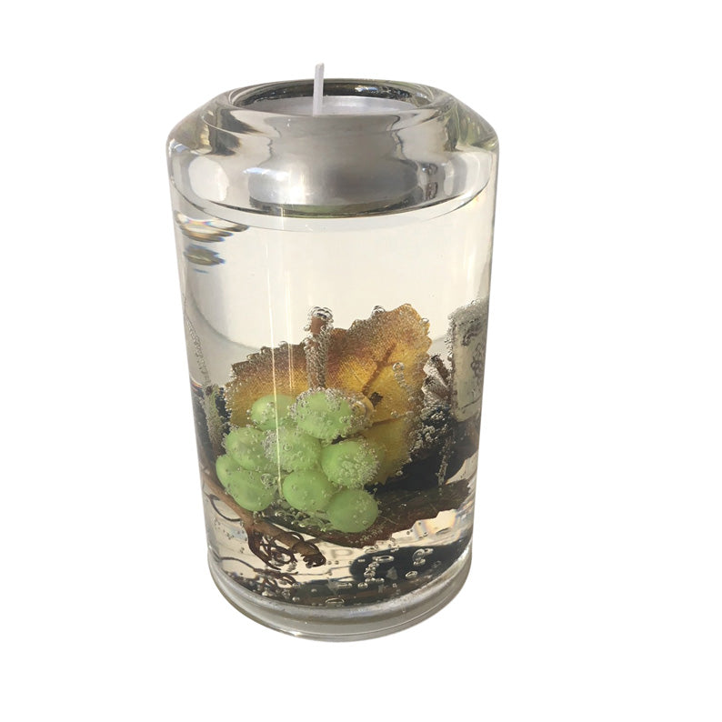 Grape Themed Glass Tea Light Holders