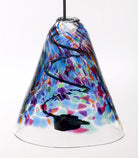 Classic Calico Hand Blown Glass Tea Light Lantern