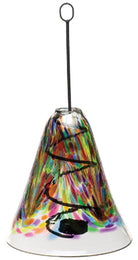 Festive Hand Blown Glass Tea Light Lantern