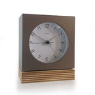 Brown Square Ply Alarm Clock