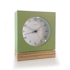Green Square Ply Alarm Clock