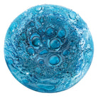 Aqua Bubbles 21Cm Round Fused Glass Dish