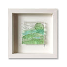 Box Framed Fused Pastel Landscape Glass Artwork
