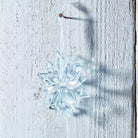 Delicate Clear Glass Starflake