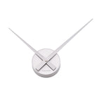 Abstract Wall Art Timepiece In Silver
