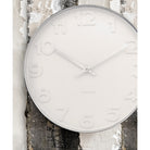 Elegant All White Wall Clock
