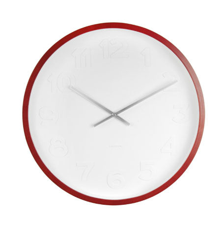 Wood And White Wall Clock