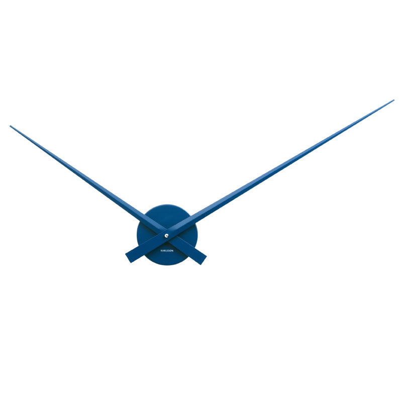 Striking Sleek Wall Clock In Midnight Blue