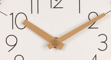 Convex Wall Clock In White And Copper