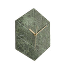 Unique Geometric Green Marble Wall Clock