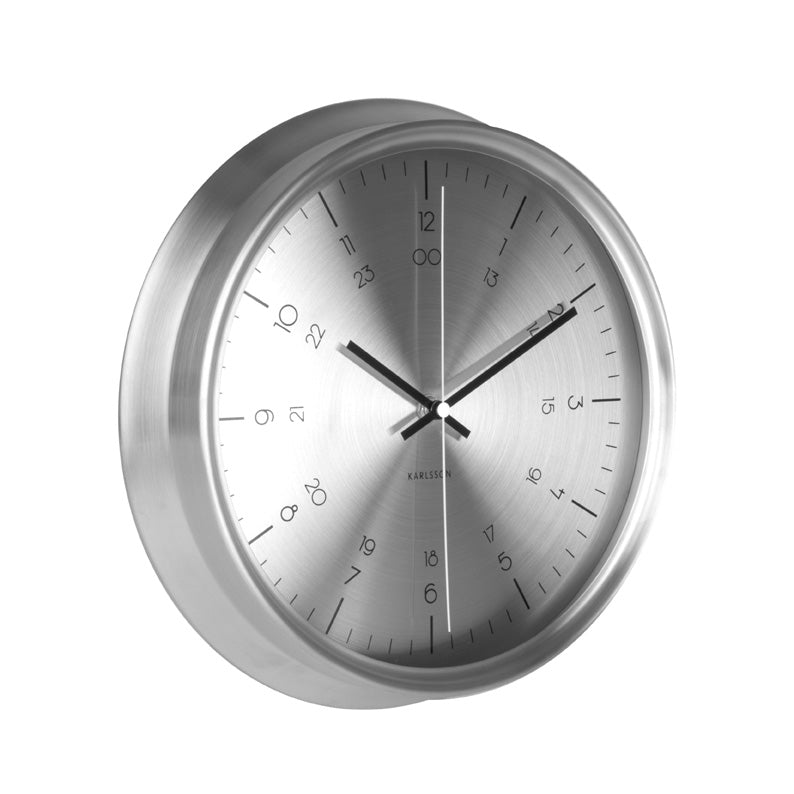 Maritime Themed Clock In Stainless Steel And White