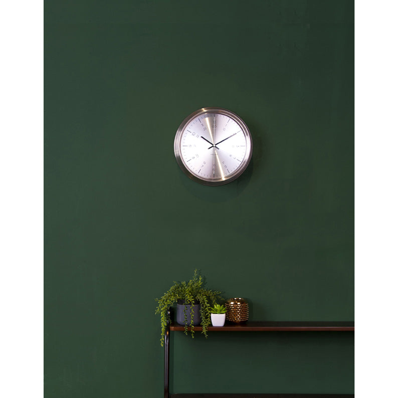 Maritime Themed Clock In Stainless Steel And White