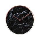 Black Marble Wall Clock With Copper And White Border