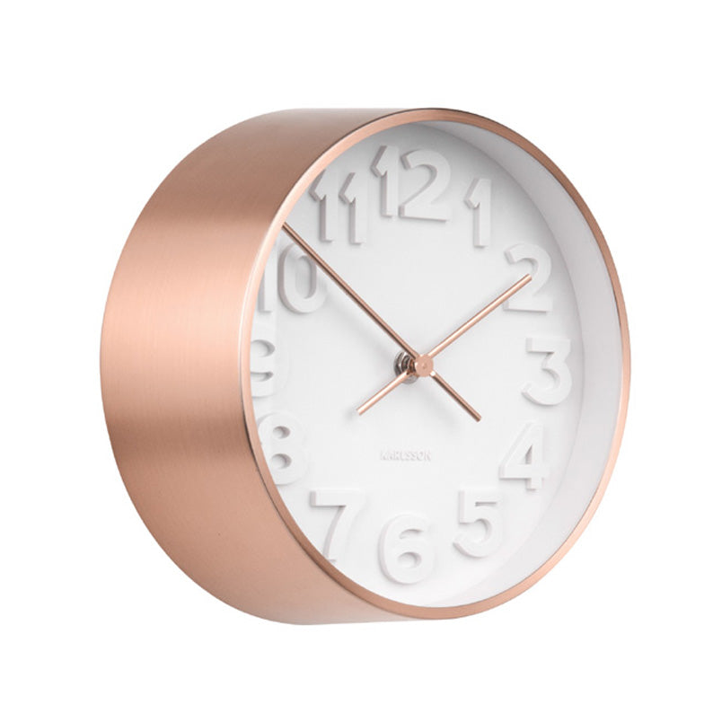 Glorious Copper Wall Mounted Steel Clock