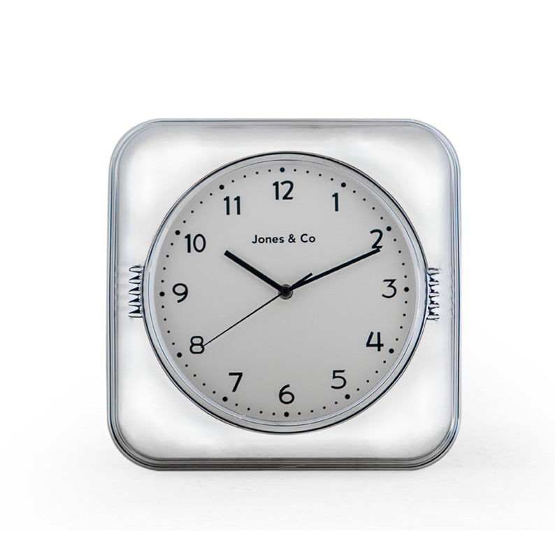Retro Chrome Diner Wall Clock