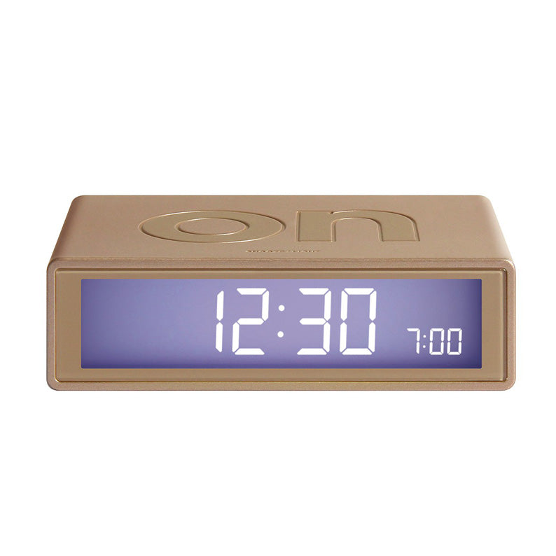 Funky On Off Alarm Clock In Rose Gold