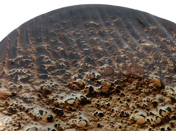 Fused Glass Bowl In Brown Earthy Tones