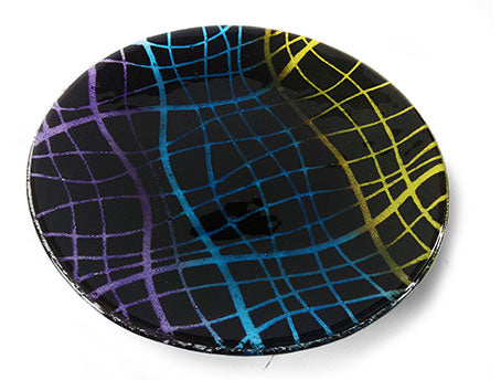 Spider Web Fused Glass Bowl