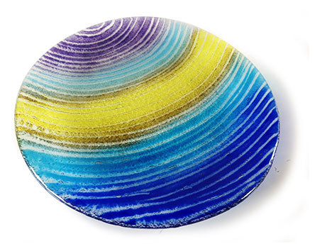 Rings Of Saturn Fused Glass Bowl