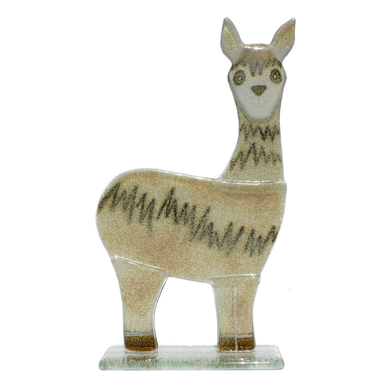 Hand Made Karma The Llama In Fused Glass